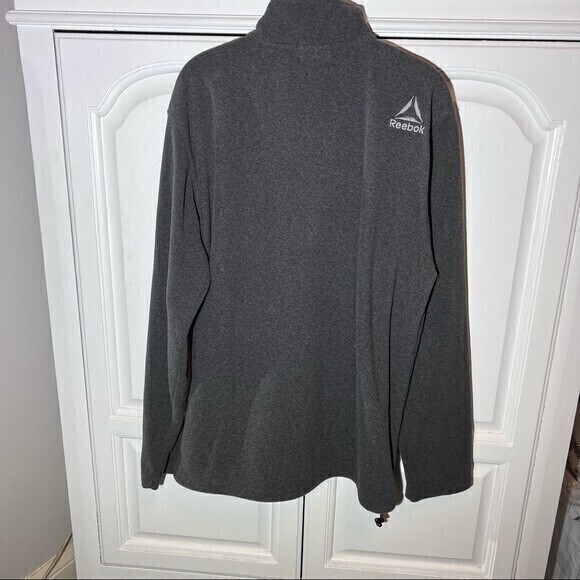Reebok Men’s 1/4 Zip-Up Sweatshirt, Size L, Gray - Picture 2 of 6